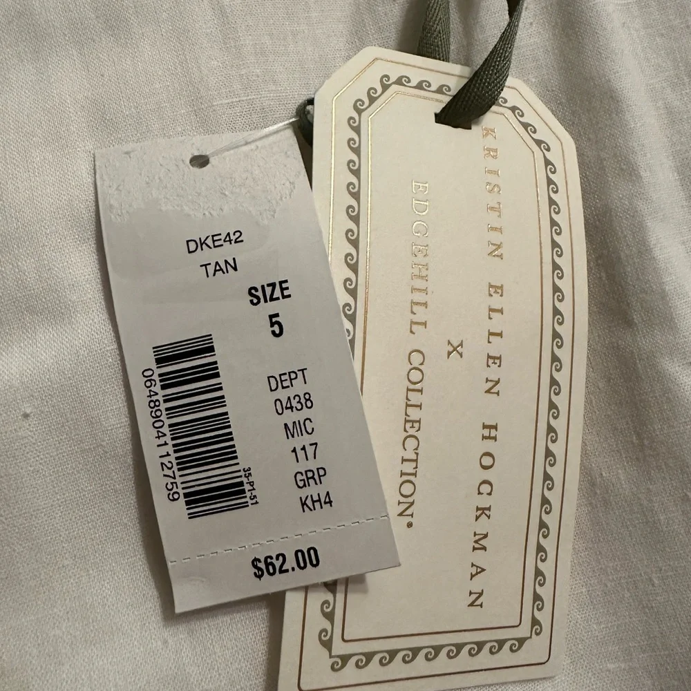 NWT Edgehill Collection Hockman  Peter Pan Collar Linen Top & Shorts Set